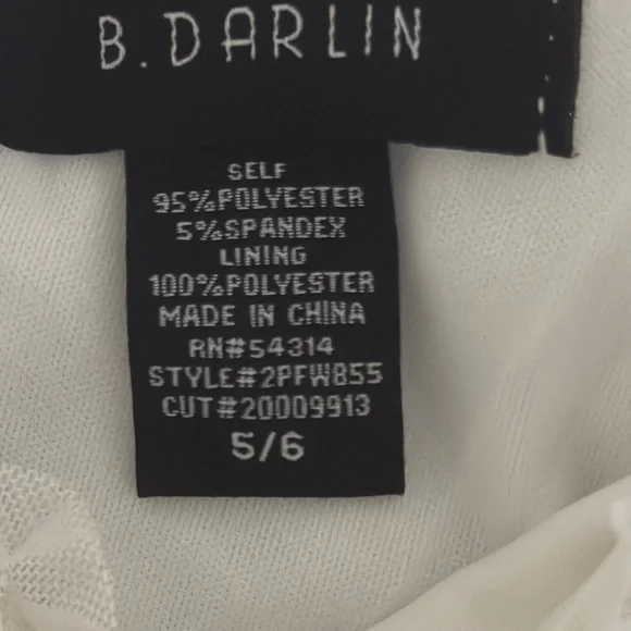 B Darlin White Ruffled Tiered Babydoll Dress - Picture 8 of 11